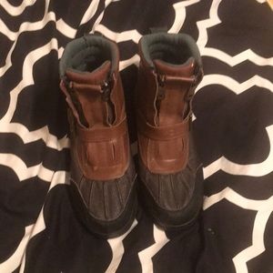 Ralph Lauren polo boots.